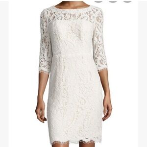 NWT Nicole Miller Open-back lace cocktail dress